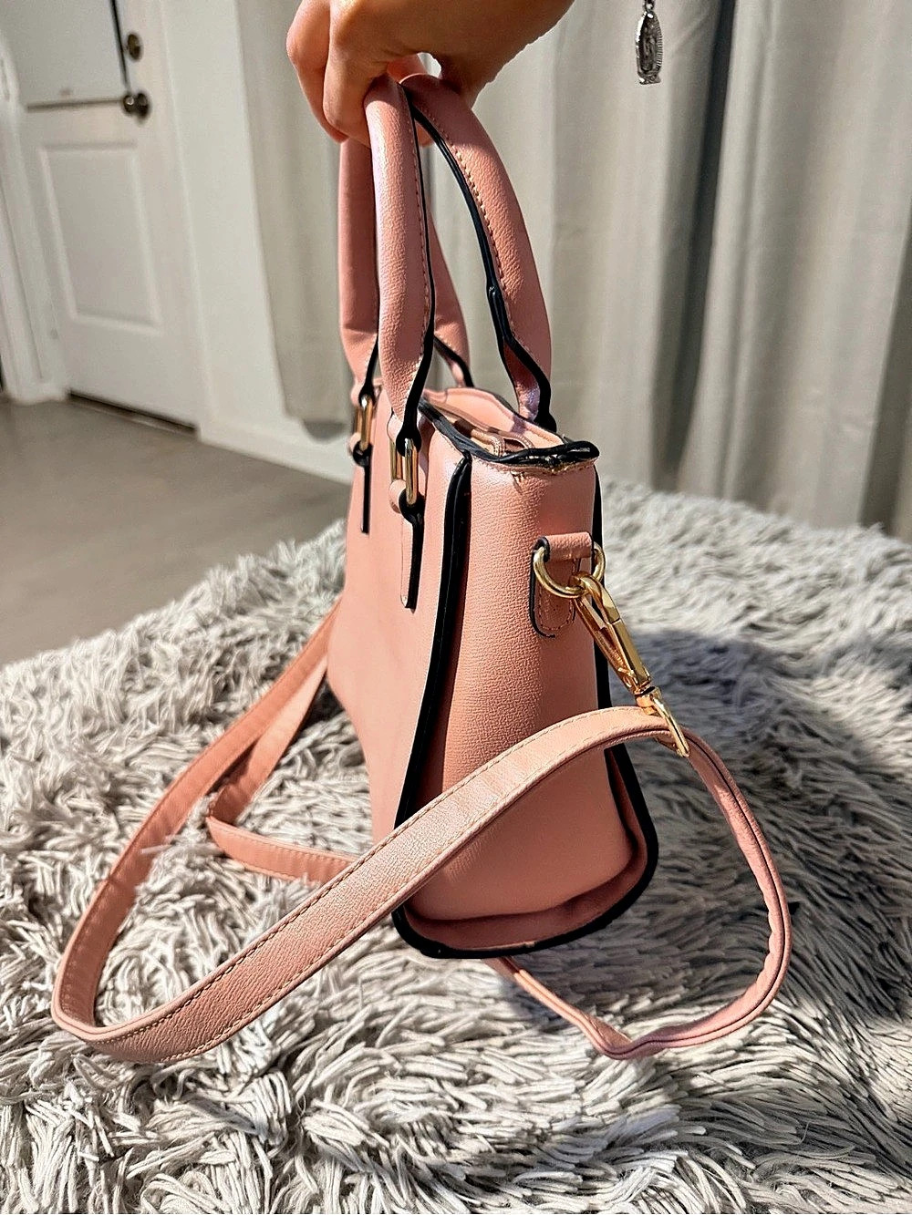 Pink Satchel Like New - Picture 2 of 3
